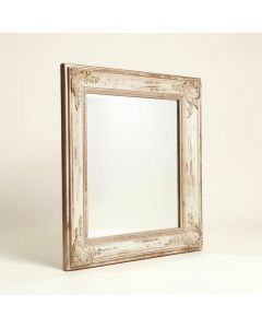 Rectangle French Victorian Venetian Distressed Accent Mirror (synthetic illustration; no displayed measurements)