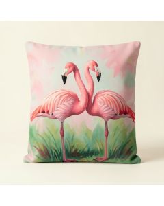 Two Flamingos Painting Print (synthetic illustration; no displayed measurements)