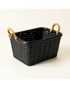 Vale Bluff Empty Storage Basket - Black (synthetic illustration; no displayed measurements)