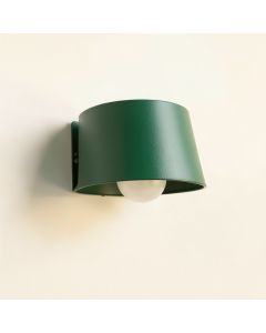 Maple Dale Wall Sconce Mounted On A Plain Wall - Green (synthetic illustration; no displayed measurements)
