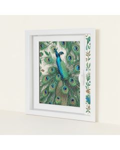 Elledge Peacock Sidelight Window Decals (synthetic illustration; no displayed measurements)