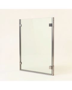 Divide 74 '' H Framed Fixed Glass Panel (synthetic illustration; no displayed measurements)