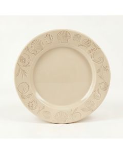 Sandy Shore Sea Shells Design Serving Platter (synthetic illustration; no displayed measurements)
