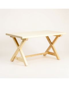 Oak Edge Empty Workshop Workbench - Cream (synthetic illustration; no displayed measurements)