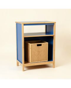 Brook Dell Freestanding Pull-Out Hamper Cabinet - Blue (synthetic illustration; no displayed measurements)