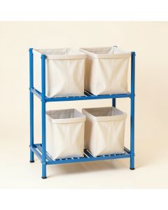 Aspen Bridge Laundry Sorting Station With Plain Removable Bags - Blue (synthetic illustration; no displayed measurements)