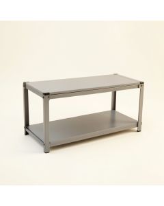 Maple Bridge Narrow Outdoor Storage Bench - Gray (synthetic illustration; no displayed measurements)