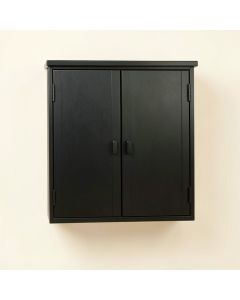 Flint Bend Wall-Mounted Entry Cabinet - Black (synthetic illustration; no displayed measurements)