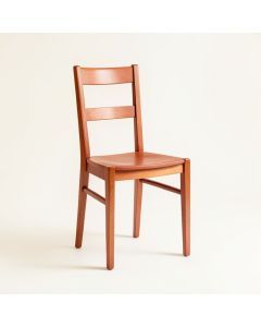 Oak Arc Dining Chair - Terracotta (synthetic illustration; no displayed measurements)