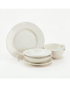 Flower Decor Melamine 12 Piece Dinnerware Set , Service For 4 (synthetic illustration; no displayed measurements)
