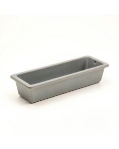 Lake Brook Empty Railing Planter With Integral Brackets - Gray (synthetic illustration; no displayed measurements)