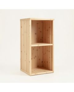 Maple Crossing Narrow Cubby Tower - Beige (synthetic illustration; no displayed measurements)