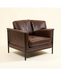 Obryant 73 '' Faux Leather Square Arm Loveseat (synthetic illustration; no displayed measurements)