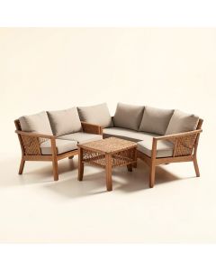 Debbie 5 Piece Conversation Set 2 Person Seating Group With Cushions (synthetic illustration; no displayed measurements)