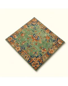 Broadus Floral Green/Blue/Orange Area Rug (synthetic illustration; no displayed measurements)
