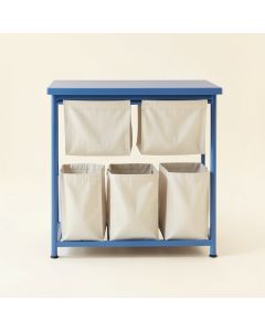 Laurel Crossing Laundry Sorting Station With Plain Removable Bags - Blue (synthetic illustration; no displayed measurements)