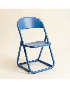 Heath Crest Folding Outdoor Chair - Blue (synthetic illustration; no displayed measurements)