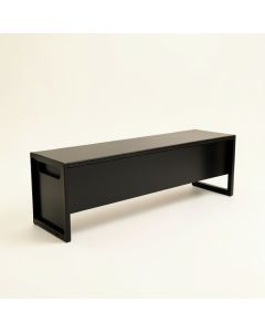 Spruce Canyon Narrow Outdoor Storage Bench - Black (synthetic illustration; no displayed measurements)