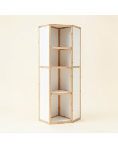 Hazel Bend Narrow Cubby Tower - White (synthetic illustration; no displayed measurements)