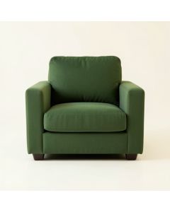 Olive Crest Upholstered Armchair - Green (synthetic illustration; no displayed measurements)