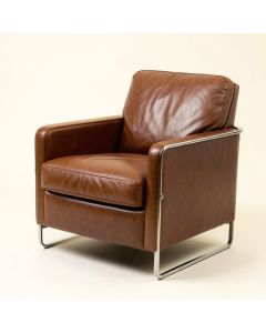 String 24 '' Wide Cowhide Armchair (synthetic illustration; no displayed measurements)