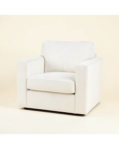 Birch Falls Upholstered Armchair - White (synthetic illustration; no displayed measurements)