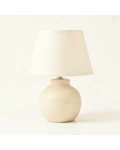 Laurel Brook Table Lamp With A Plain Fabric Shade - Ivory (synthetic illustration; no displayed measurements)