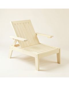 Field Bend Outdoor Lounge Chair - Cream (synthetic illustration; no displayed measurements)