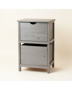Willow Crest Freestanding Pull-Out Hamper Cabinet - Gray (synthetic illustration; no displayed measurements)