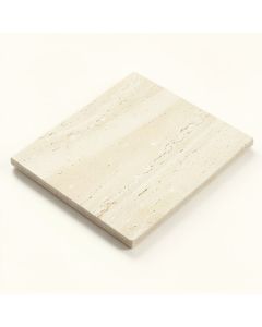 Rustic Tumbled 4 '' X 4 '' Travertine Field Tile In Ivory (synthetic illustration; no displayed measurements)