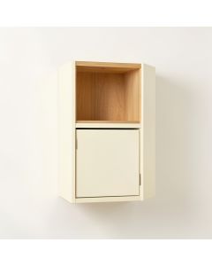 Elm Branch Wall-Mounted Entry Cabinet - Cream (synthetic illustration; no displayed measurements)