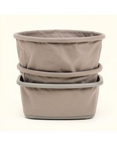3-Bag Laundry Hamper Basket Sorter (synthetic illustration; no displayed measurements)