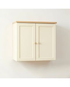 Cove Edge Wall-Mounted Entry Cabinet - Cream (synthetic illustration; no displayed measurements)