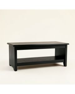Aspen Bridge Indoor Bench - Black (synthetic illustration; no displayed measurements)