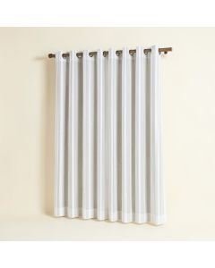 Aaiyana Striped Sheer Grommet Single Curtain Panel (synthetic illustration; no displayed measurements)