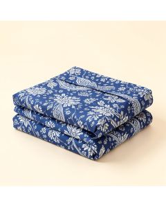 Batik Floral Sheet Set (synthetic illustration; no displayed measurements)