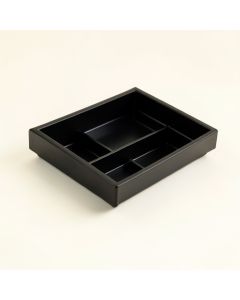 Pine Arc Empty Pantry Drawer Organizer Insert - Black (synthetic illustration; no displayed measurements)