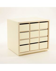 Pine Dale Small-Parts Storage Drawer Cabinet - Cream (synthetic illustration; no displayed measurements)