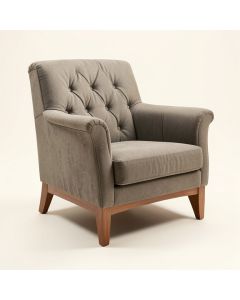 31 '' Wide Tufted Polyester Armchair (synthetic illustration; no displayed measurements)