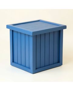 Brook Bridge Closed Outdoor Storage Box - Blue (synthetic illustration; no displayed measurements)