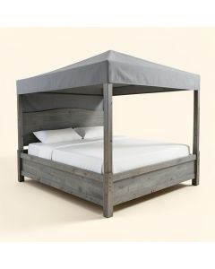 Locklear Low Profile Canopy Bed (synthetic illustration; no displayed measurements)