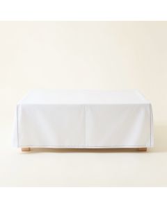 Olive Crossing Flat Bed Sheet - White (synthetic illustration; no displayed measurements)