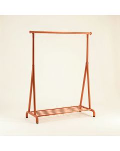 Oak Arc Empty Garment Rack - Terracotta (synthetic illustration; no displayed measurements)