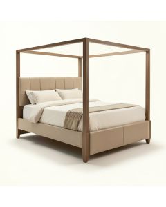 Mcnear Queen Low Profile Four Poster Bed (synthetic illustration; no displayed measurements)