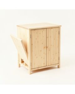 Moss Bluff Freestanding Pull-Out Hamper Cabinet - Ivory (synthetic illustration; no displayed measurements)