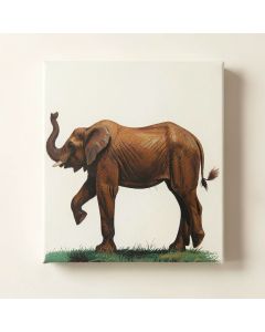 Painted Elephant Ii Painting Print On Wrapped Canvas (synthetic illustration; no displayed measurements)