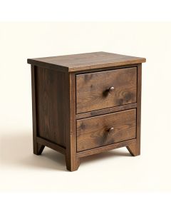 Gateshead 2 - Drawer Solid Wood Nightstand (synthetic illustration; no displayed measurements)