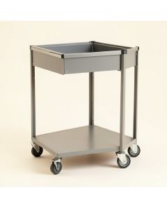Rowan Dale Empty Rolling Workshop Cart - Gray (synthetic illustration; no displayed measurements)