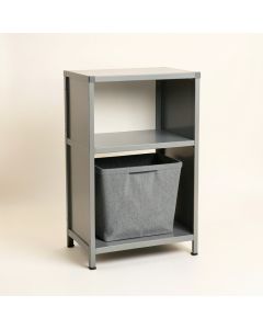 Hazel Dell Freestanding Pull-Out Hamper Cabinet - Gray (synthetic illustration; no displayed measurements)
