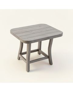 Moss Arc Compact Balcony Table - Gray (synthetic illustration; no displayed measurements)